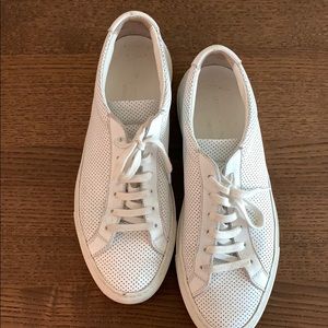 Common projects  perforated white sneakers